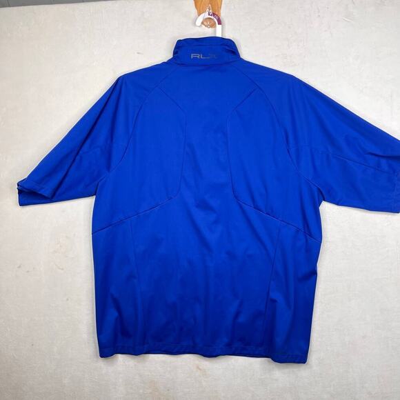 Ralph Lauren Polo X Golf Performance Short Sleeve Blue Pullover Windbreaker Larg - Picture 8 of 8